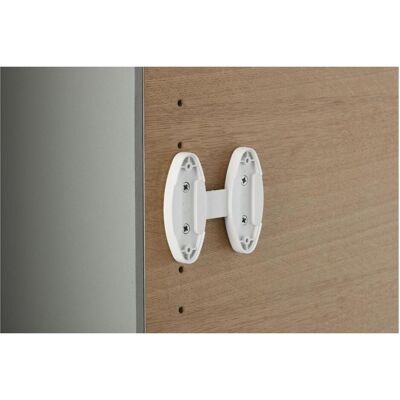 Servetto, Kleiderschrank Zubehör, Self System Abstandshalter Distanzstück aus Kunststoff 10mm transparent Servetto, Kleiderschrank Zubehör, Self System Abstandshalter Distanzstück aus Kunststoff 10mm transparent