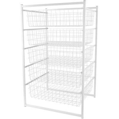 Domoletti, Aufbewahrungsbox, DRAWER BLOCK 89X45X55CM 5-LAYER (45 cm, 5x) Domoletti, Aufbewahrungsbox, DRAWER BLOCK 89X45X55CM 5-LAYER (45 cm, 5x)