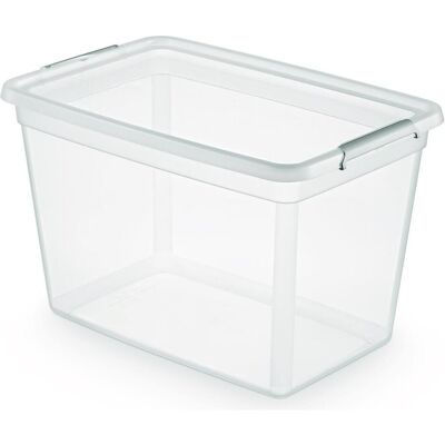 Moxom, Aufbewahrungsbox, Vorratsbehlter, Basestore, z klipsem, 60l, transparent (39.50 cm, 60 l) Moxom, Aufbewahrungsbox, Vorratsbehlter, Basestore, z klipsem, 60l, transparent (39.50 cm, 60 l)
