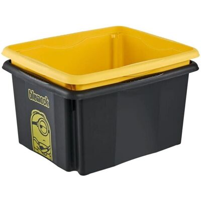keeeper, Aufbewahrungsbox, Aufbewahrungsbox karolina Minions Mosaic, 24 Liter Dreh-/Stapelbox mit Deckel, aus PP, schwarz (35.50 cm, 24 l) keeeper, Aufbewahrungsbox, Aufbewahrungsbox karolina Minions Mosaic, 24 Liter Dreh-/Stapelbox mit Deckel, aus PP, schwarz (35.50 cm, 24 l)