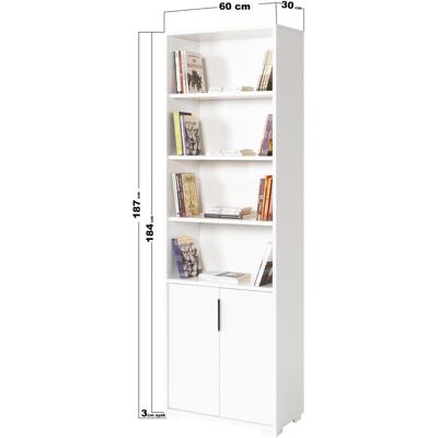Hanah Home, Regal, Evm 8104 Bookshelf (60 x 30 x 187 cm) Hanah Home, Regal, Evm 8104 Bookshelf (60 x 30 x 187 cm)
