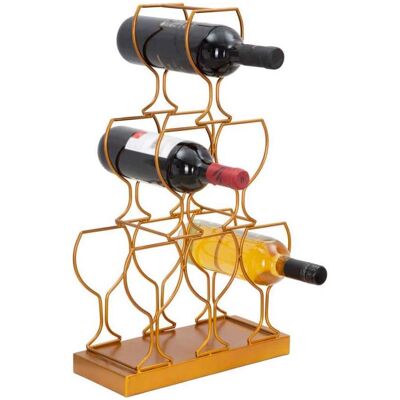 Mauro Ferretti, Weinregal, Weinregal Weinglas 6 Flaschen (6 Flaschen, 31 x 12.70 x 53 cm) Mauro Ferretti, Weinregal, Weinregal Weinglas 6 Flaschen (6 Flaschen, 31 x 12.70 x 53 cm)