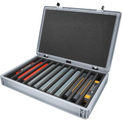 Feldherr, Aufbewahrungsbox, EB24SET - Eurobehälter für Modelleisenbahnen, Loks und Fahrzeuge - 11 Stege für Spur H0 - (40 cm, 1x) Feldherr, Aufbewahrungsbox, EB24SET - Eurobehälter für Modelleisenbahnen, Loks und Fahrzeuge - 11 Stege für Spur H0 - (40 cm, 1x)