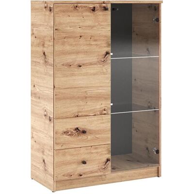 ADRK Furniture, Vitrine + Buffetschrank, Grundstück Evi (80 x 40 x 120.50 cm) ADRK Furniture, Vitrine + Buffetschrank, Grundstück Evi (80 x 40 x 120.50 cm)