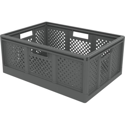 Sundis, Aufbewahrungsbox, FOLD'N STORE Klappbox 40,0 l grau 54,6 x 38,6 x 22,6 cm (38.60 cm, 40 l, 1x) Sundis, Aufbewahrungsbox, FOLD'N STORE Klappbox 40,0 l grau 54,6 x 38,6 x 22,6 cm (38.60 cm, 40 l, 1x)