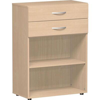 Geramöbel, Regal, Büroregal, BxTxH 800x420x1104 mm, 3 OH, 2 Schubladen, 1 Fachboden, Justierfüsse, buche (80 x 42 x 110.40 cm) Geramöbel, Regal, Büroregal, BxTxH 800x420x1104 mm, 3 OH, 2 Schubladen, 1 Fachboden, Justierfüsse, buche (80 x 42 x 110.40 cm)