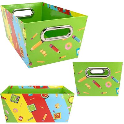 Idena, Aufbewahrungsbox, Ablagekorb Schule mehrfarbig 17,8x27,9x12,7cm (27.90 cm) Idena, Aufbewahrungsbox, Ablagekorb Schule mehrfarbig 17,8x27,9x12,7cm (27.90 cm)