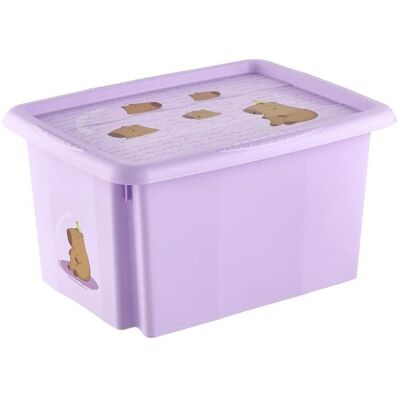 keeeper, Aufbewahrungsbox, Aufbewahrungsbox karolina Capybara, 15 Liter Dreh-/Stapelbox mit Deckel, aus PP, soft purple, mit (38 cm, 15 l) keeeper, Aufbewahrungsbox, Aufbewahrungsbox karolina Capybara, 15 Liter Dreh-/Stapelbox mit Deckel, aus PP, soft purple, mit (38 cm, 15 l)