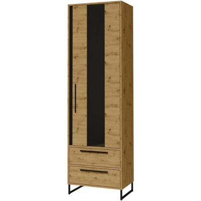 ADRK Furniture, Vitrine + Buffetschrank, Hoher Vitrine BAHAR (60 x 40 x 200 cm) ADRK Furniture, Vitrine + Buffetschrank, Hoher Vitrine BAHAR (60 x 40 x 200 cm)