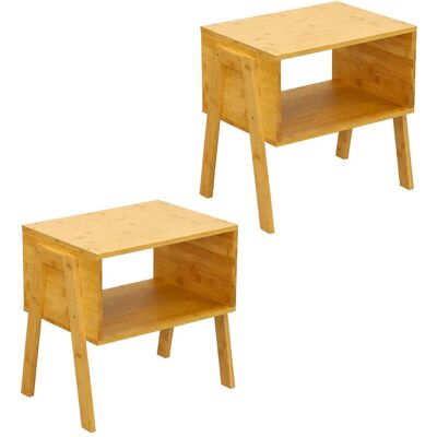 Relaxdays, Nachttisch, 2x Nachttisch (43 x 29 x 42 cm) Relaxdays, Nachttisch, 2x Nachttisch (43 x 29 x 42 cm)
