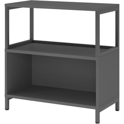 Hammerbacher, Regal, Regal, 2OH, Sockel, graphit (80 x 40 x 82.80 cm) Hammerbacher, Regal, Regal, 2OH, Sockel, graphit (80 x 40 x 82.80 cm)