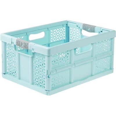 KEEEPER - lea - Aquamarine - 32 L - Faltbare Aufbewahrungsbox KEEEPER - lea - Aquamarine - 32 L - Faltbare Aufbewahrungsbox