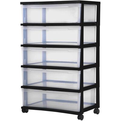Iris Ohyama, Aufbewahrungsbox, Aufbewahrungsbox 5x 34,0 l transparent, schwarz 60,0 x 41,0 x 95,0 cm (60 cm, 34 l, 5x) Iris Ohyama, Aufbewahrungsbox, Aufbewahrungsbox 5x 34,0 l transparent, schwarz 60,0 x 41,0 x 95,0 cm (60 cm, 34 l, 5x)