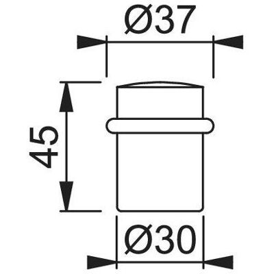 Magni, Türstopper, Boden-Türstopper E498, F69 Magni, Türstopper, Boden-Türstopper E498, F69