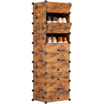 Relaxdays, Schuhschrank, Schuhregal (43 x 34 x 176 cm) Relaxdays, Schuhschrank, Schuhregal (43 x 34 x 176 cm)