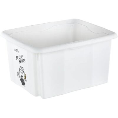 keeeper, Aufbewahrungsbox, Aufbewahrungsbox karolina Minions Bello, 24 Liter Dreh-/Stapelbox mit Deckel, aus PP, weiss (35.50 cm, 24 l) keeeper, Aufbewahrungsbox, Aufbewahrungsbox karolina Minions Bello, 24 Liter Dreh-/Stapelbox mit Deckel, aus PP, weiss (35.50 cm, 24 l)