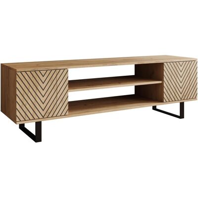ADRK Furniture, TV Möbel, TV-Schrank Lorello Fischgrät 155 cm (155 x 40 x 49 cm) ADRK Furniture, TV Möbel, TV-Schrank Lorello Fischgrät 155 cm (155 x 40 x 49 cm)