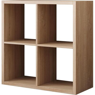 ADRK Furniture, Regal, Bücherregal Cleo III (77 x 33 x 77 cm) ADRK Furniture, Regal, Bücherregal Cleo III (77 x 33 x 77 cm)
