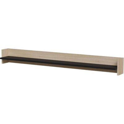 Cama, Regal, Shelf PORTO 150x18x16.5 oak/black (150 x 18 x 16.50 cm) Cama, Regal, Shelf PORTO 150x18x16.5 oak/black (150 x 18 x 16.50 cm)