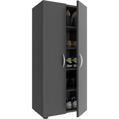 VCM Ulas Schuhschrank - 5 Fächer, Anthrazit - Schuhaufbewahrung VCM Ulas Schuhschrank - 5 Fächer, Anthrazit - Schuhaufbewahrung