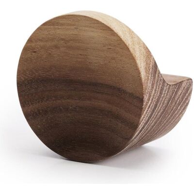 Born in Sweden, Kleiderhaken + Wandgarderobe, Kleiner Wandhaken aus Walnuss, Ø 6 cm, massiv, modernes Design Born in Sweden, Kleiderhaken + Wandgarderobe, Kleiner Wandhaken aus Walnuss, Ø 6 cm, massiv, modernes Design
