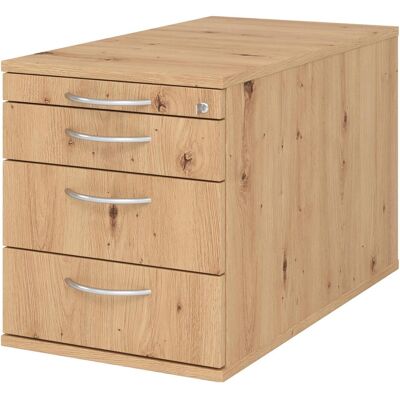 Hammerbacher, Rollcontainer, Rollcontainer 80cm,3Schub,Schloss BM Asteiche (42.80 x 80 x 51.20 cm) Hammerbacher, Rollcontainer, Rollcontainer 80cm,3Schub,Schloss BM Asteiche (42.80 x 80 x 51.20 cm)