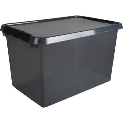 Helit, Aufbewahrungsbox, Aufbewahrungsbox Comfort-line, 62L, grau-transparent (40 cm, 62 l) Helit, Aufbewahrungsbox, Aufbewahrungsbox Comfort-line, 62L, grau-transparent (40 cm, 62 l)