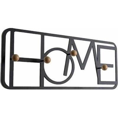 Domax Home, Kleiderhaken + Wandgarderobe, HOOK CLOTHING WUY 1 C. 500X200X50 BLACK Domax Home, Kleiderhaken + Wandgarderobe, HOOK CLOTHING WUY 1 C. 500X200X50 BLACK