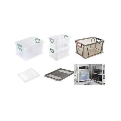 keeeper, Aufbewahrungsbox, Deckel luisa für Euro-Box luis, 20 Liter, grau Farbe: crystal grey transparent, Material: PP (20 l) keeeper, Aufbewahrungsbox, Deckel luisa für Euro-Box luis, 20 Liter, grau Farbe: crystal grey transparent, Material: PP (20 l)