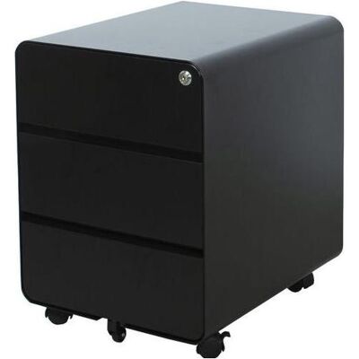 Schaffenburg, Rollcontainer, Standcontainer CBR-LB35-ZW-S 535x400x500mm Schwarz (40 x 50 x 53.50 cm) Schaffenburg, Rollcontainer, Standcontainer CBR-LB35-ZW-S 535x400x500mm Schwarz (40 x 50 x 53.50 cm)