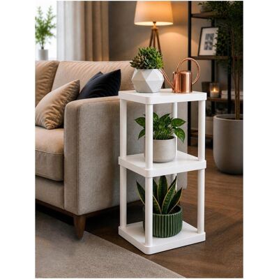 Hanah Home, Regal, Sakura 3 Plastic Multi Purpose Shelf (23 x 23 x 68 cm) Hanah Home, Regal, Sakura 3 Plastic Multi Purpose Shelf (23 x 23 x 68 cm)