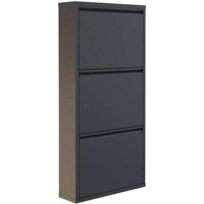 Homitis, Schuhschrank, Cubby 3 Piece Metal Shoe Cabinet (50 x 15 x 103 cm) Homitis, Schuhschrank, Cubby 3 Piece Metal Shoe Cabinet (50 x 15 x 103 cm)