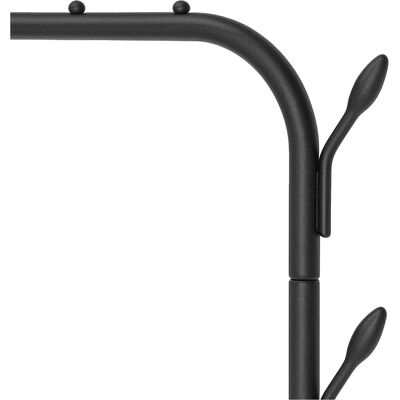 Relaxdays, Garderobe + Kleiderstange, - Kleiderständer mit 2 Ablagen, Schwarz, 110 x 40 x 150 cm Relaxdays, Garderobe + Kleiderstange, - Kleiderständer mit 2 Ablagen, Schwarz, 110 x 40 x 150 cm