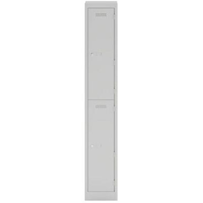 Bisley Spind - 2 Fächer - Stahl, abschließbar, 30x50x180cm Bisley Spind - 2 Fächer - Stahl, abschließbar, 30x50x180cm