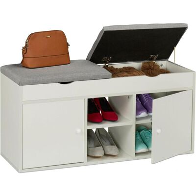 Relaxdays, Schuhschrank, Schuhbank (100 x 34 x 49.50 cm) Relaxdays, Schuhschrank, Schuhbank (100 x 34 x 49.50 cm)