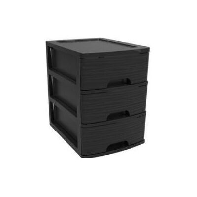 EDA, Dokumentenablage, Schubladenbox STONE, DIN A4, 3 Schübe, PP, schwarz Schübe mit Griffmulde und Auszugssperre, Boxen s (A4) EDA, Dokumentenablage, Schubladenbox STONE, DIN A4, 3 Schübe, PP, schwarz Schübe mit Griffmulde und Auszugssperre, Boxen s (A4)