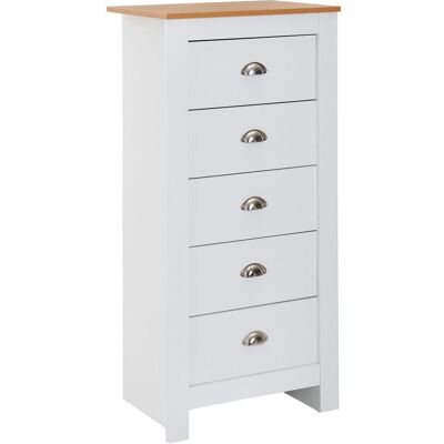 Wohnling Sideboard - 5 Schubladen - 53x114x39 cm Wohnling Sideboard - 5 Schubladen - 53x114x39 cm