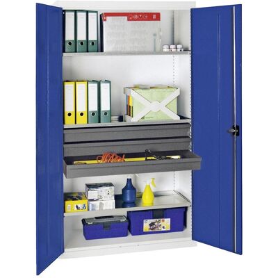 Stumpf, Werkstattschrank, Materialschrank 3000 1800x100x500 gr/bl 3WB (100 cm, 180 cm) Stumpf, Werkstattschrank, Materialschrank 3000 1800x100x500 gr/bl 3WB (100 cm, 180 cm)