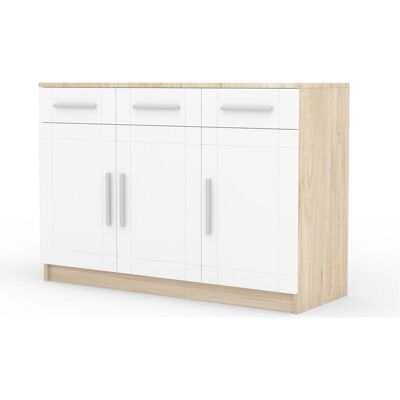 ADRK Furniture, Kommode + Sideboard, Kommode PARVIN (103.50 x 37 x 70 cm) ADRK Furniture, Kommode + Sideboard, Kommode PARVIN (103.50 x 37 x 70 cm)