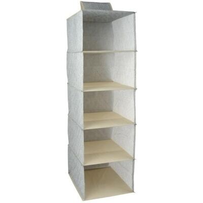MSV, Kleidersack + Hängeaufbewahrung, PENDERIE POUR PULL 28X28X95CM GRIS MSV, Kleidersack + Hängeaufbewahrung, PENDERIE POUR PULL 28X28X95CM GRIS