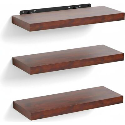 Relaxdays, Regal, 3x Wandregal (40 x 23 x 4 cm) Relaxdays, Regal, 3x Wandregal (40 x 23 x 4 cm)