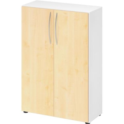 Hammerbacher, Aktenschrank, Schrank 3 OH, 34,6cm tief BM Weiss/Ahorn (80 x 34.60 x 114.40 cm) Hammerbacher, Aktenschrank, Schrank 3 OH, 34,6cm tief BM Weiss/Ahorn (80 x 34.60 x 114.40 cm)