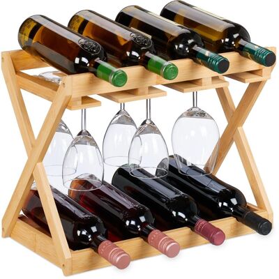Relaxdays, Weinregal, Weinregal (8 Flaschen, 45 x 23 x 35 cm) Relaxdays, Weinregal, Weinregal (8 Flaschen, 45 x 23 x 35 cm)