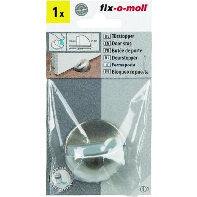 Fix-o-moll Türstopper - Gebürstetes Metall, 25mm Höhe - Innenbereich Fix-o-moll Türstopper - Gebürstetes Metall, 25mm Höhe - Innenbereich