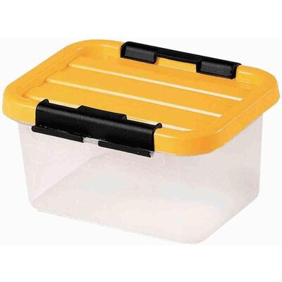 Heidrun, Aufbewahrungsbox, Clipbox aus Kunststoff in Farbe transparent, 23x19x12 cm Inhalt: 3 l (19 cm, 3 l) Heidrun, Aufbewahrungsbox, Clipbox aus Kunststoff in Farbe transparent, 23x19x12 cm Inhalt: 3 l (19 cm, 3 l)