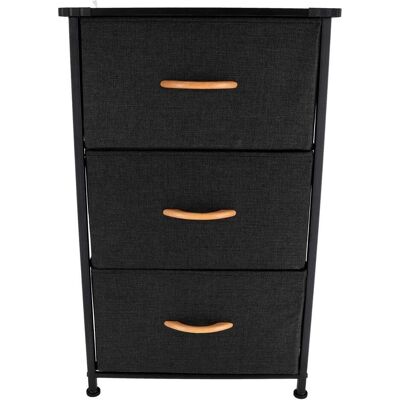 Kommode + Sideboard, Schrank Mit 3 Klappbaren Schublade Und Eisenrahmen (45 x 30 x 73 cm) Kommode + Sideboard, Schrank Mit 3 Klappbaren Schublade Und Eisenrahmen (45 x 30 x 73 cm)