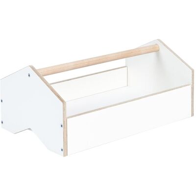 Tojo Kids Aufbewahrungsbox - Stapelbar, MDF, 50x22x30cm, Weiß - Aufbewahrungsbox Tojo Kids Aufbewahrungsbox - Stapelbar, MDF, 50x22x30cm, Weiß - Aufbewahrungsbox