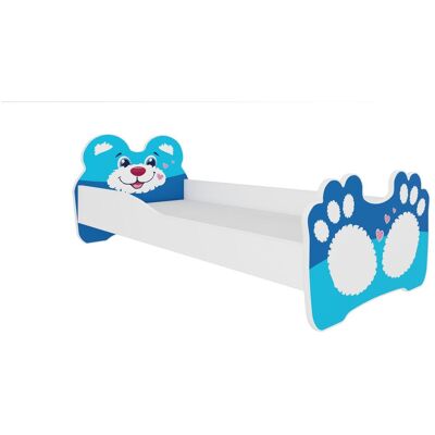 ADRK Furniture, Kinderbett, Bett mit Matratze BEAR BLUE 140x70 (140 x 70 cm) ADRK Furniture, Kinderbett, Bett mit Matratze BEAR BLUE 140x70 (140 x 70 cm)