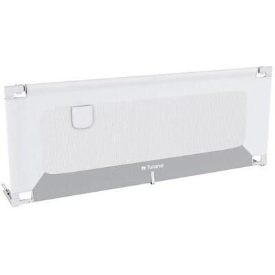 Tulano, Bettgitter, Sicherheitsgeländer für Bett 180cm Abdeckung 48 Weiss-Grau Tulano, Bettgitter, Sicherheitsgeländer für Bett 180cm Abdeckung 48 Weiss-Grau