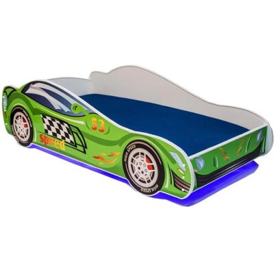 ADRK Furniture, Kinderbett, Bett mit Matratze und Beleuchtung LED SPEED 140x70 ADRK Furniture, Kinderbett, Bett mit Matratze und Beleuchtung LED SPEED 140x70